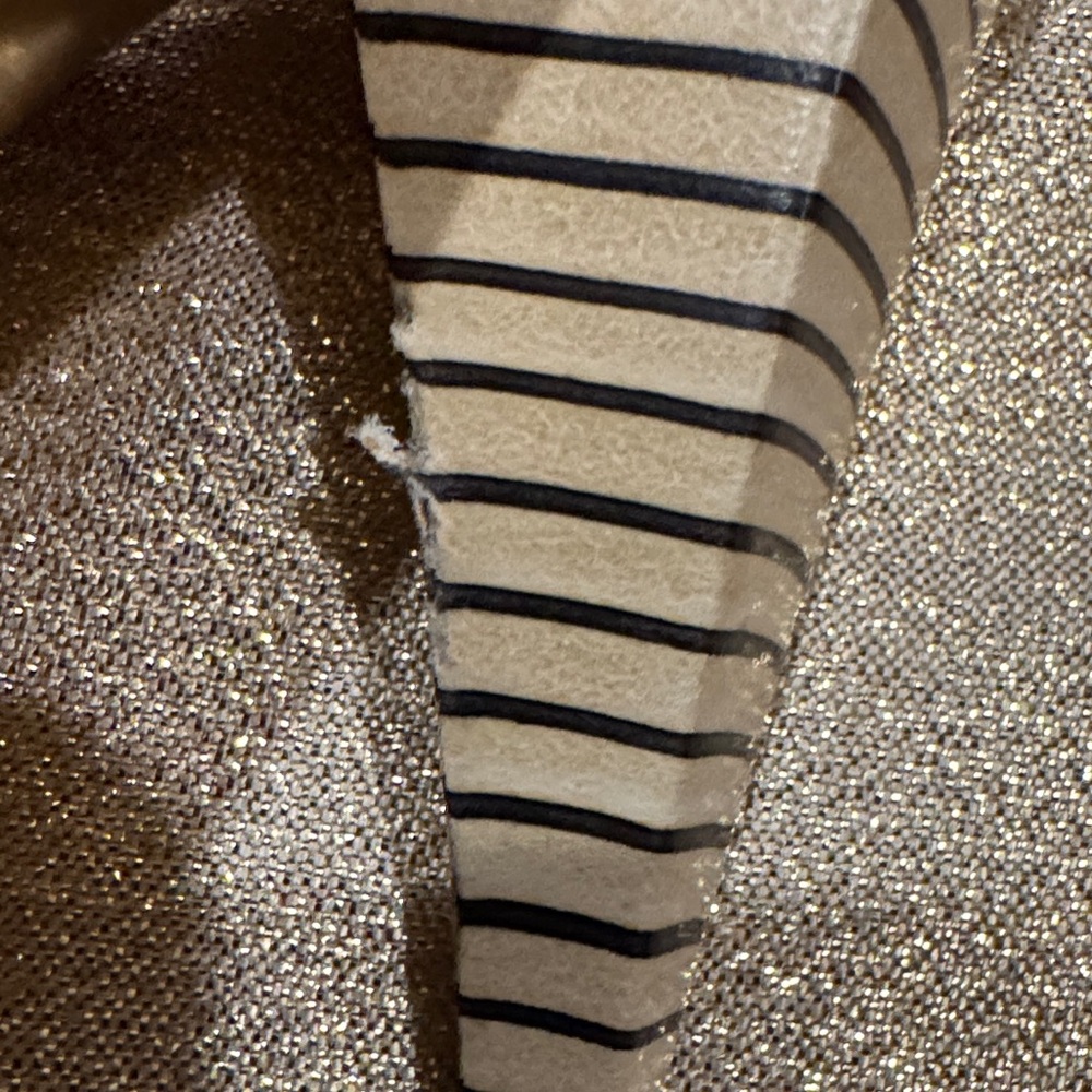 Fendi Red & Cream Striped Mules Size 38 - Picture 8 of 12